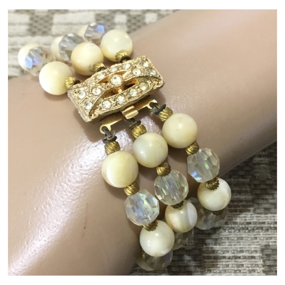 Beautiful Triple Strand Vintage Bracelet